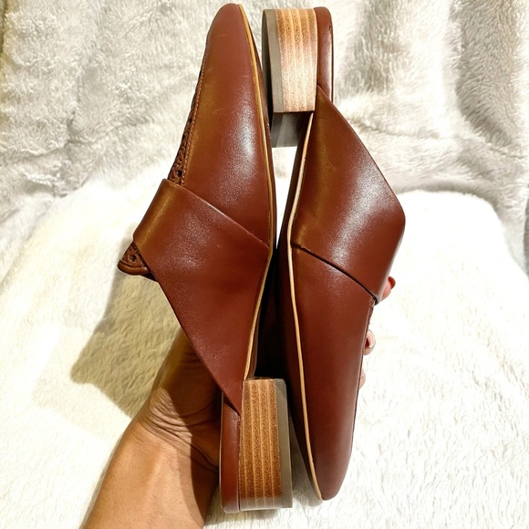 Cole Haan Marlee Cherry Mahogany Weave Mules - Picture 11 of 12
